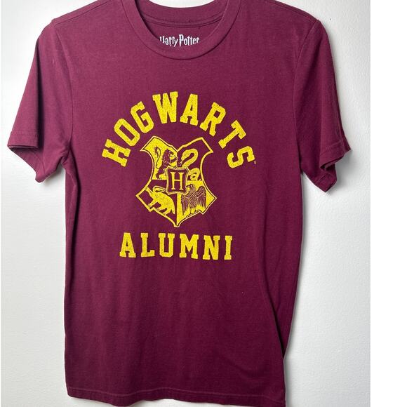 Harry Potter Tops - Harry Potter Hogwarts Alumni T-Shirt Small Maroon Gold Dark Academia Wizardcore